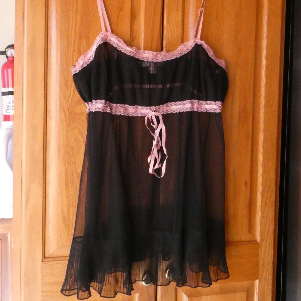 Victoria's Secret Sheer Babydoll Cami & Bikini Set XS